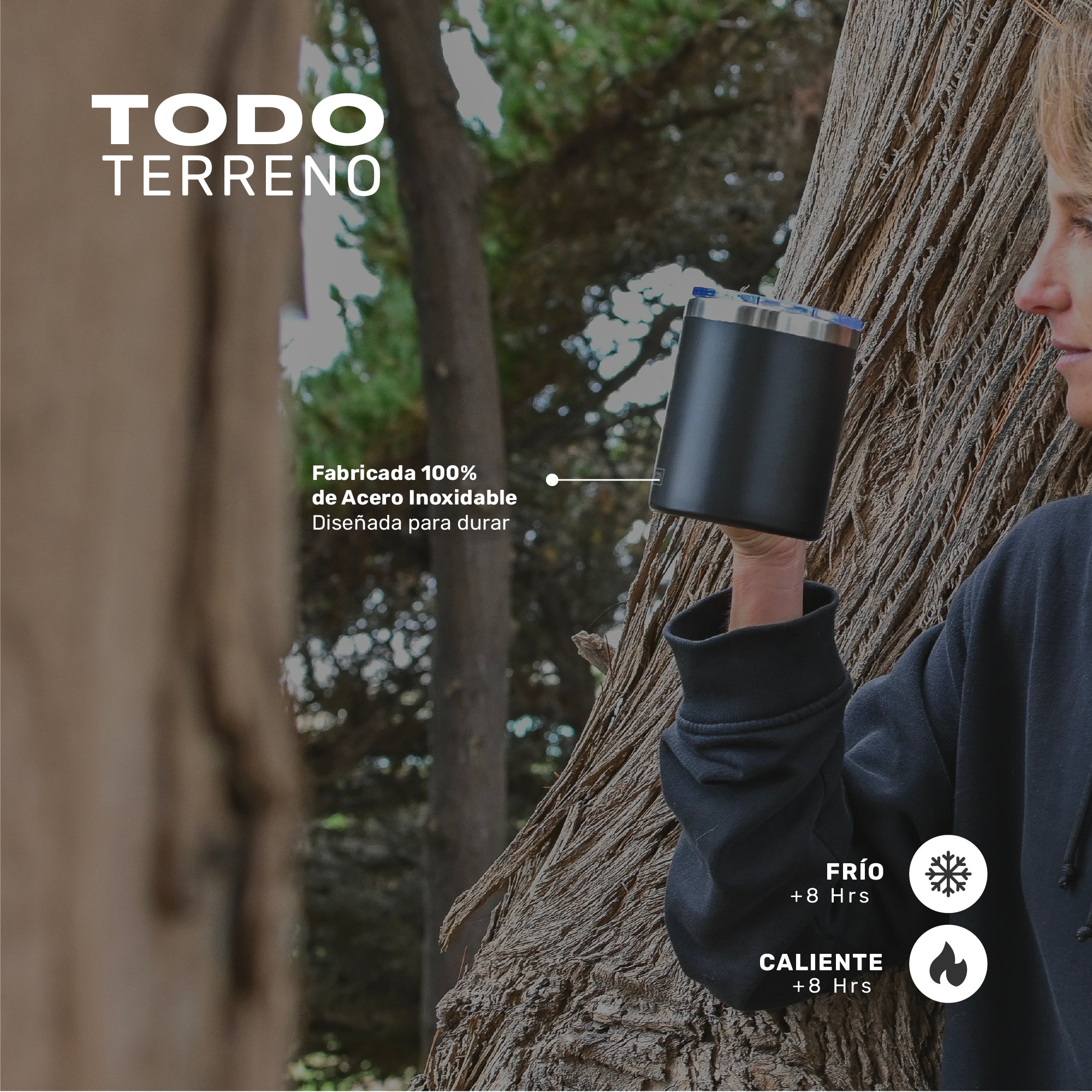Taza Camping 350ml Negro - imagen 6