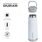 Lhotse Botella Térmica Adventure 650ml Blanco tapa a prueba de fugas componentes - detalle