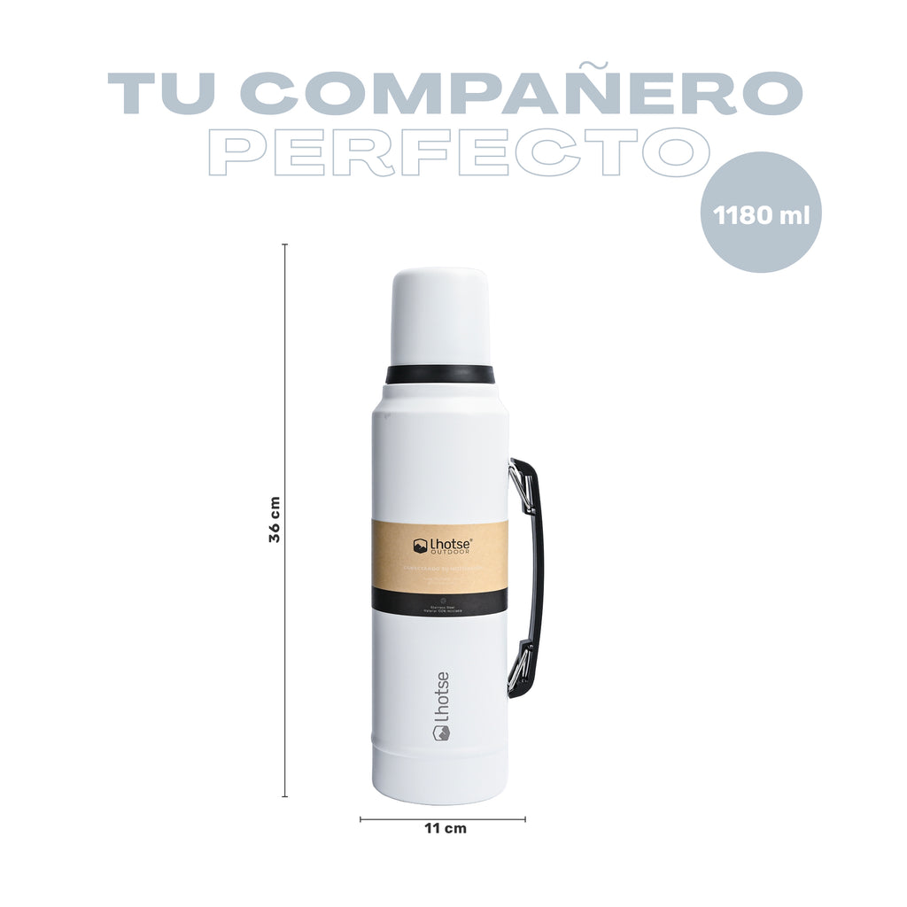 Lhotse Termo Líquido Classic 1.3L Blanco tu compañero vida activa - detalle