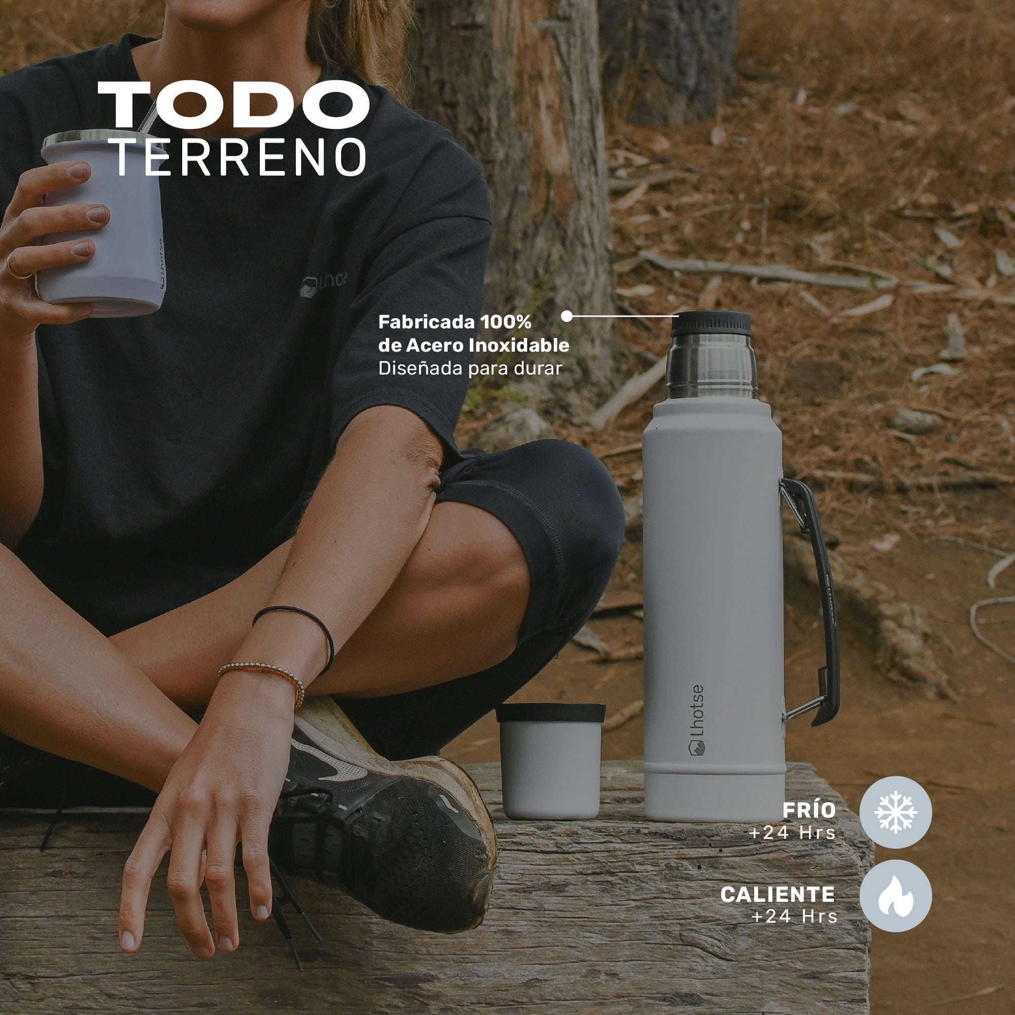 Lhotse Termo Líquido Classic 1.3L Blanco todo terreno outdoor - lifestyle
