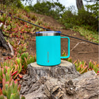 Azul · Taza Térmica Insulada Camping 350ml