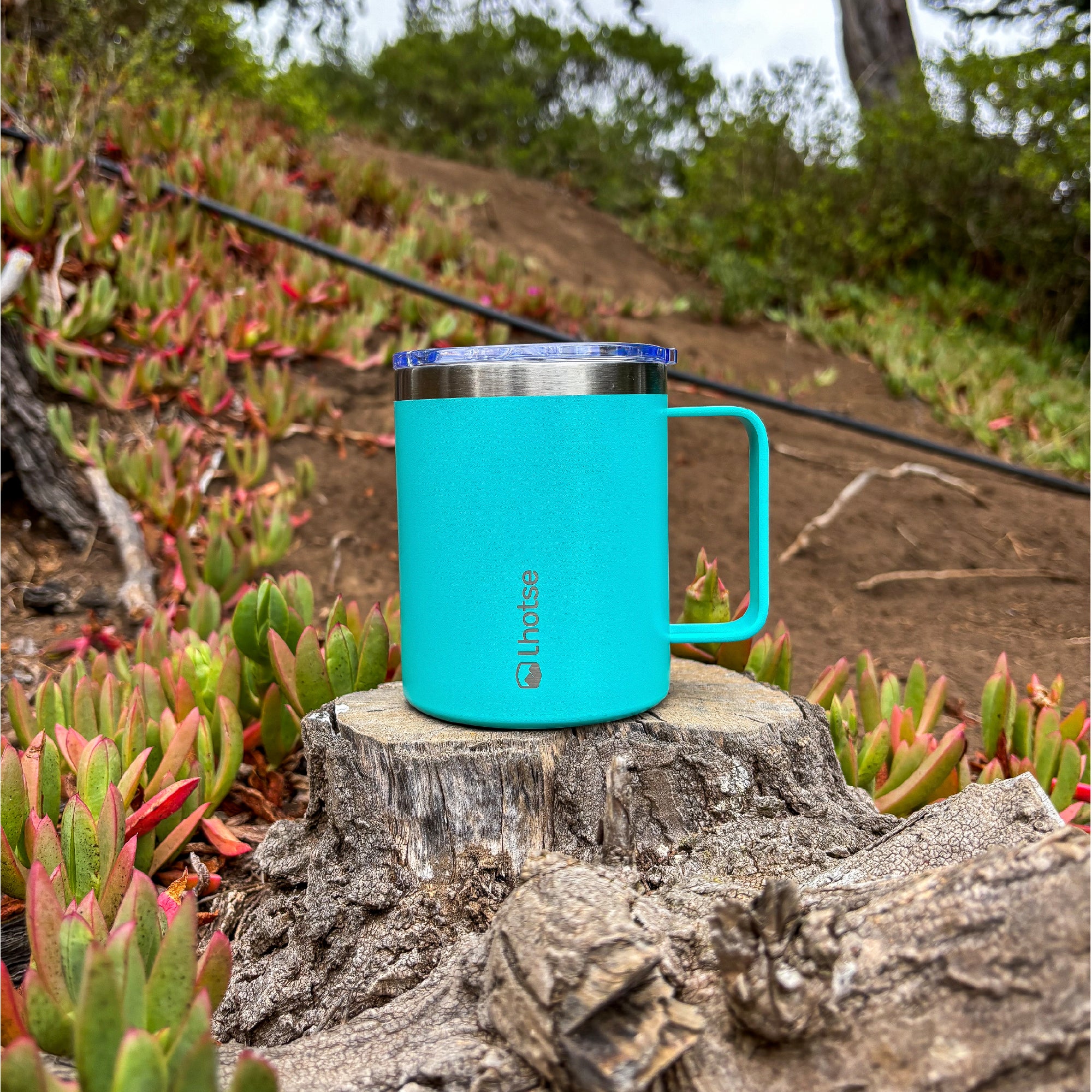 Azul · Taza Térmica Insulada Camping 350ml