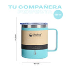 Azul · Taza Térmica Insulada Camping 350ml