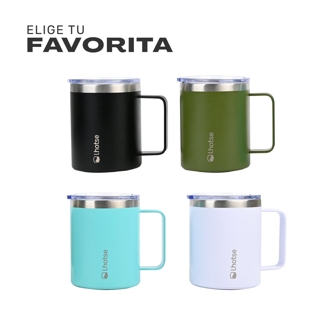 Azul · Taza Térmica Insulada Camping 350ml