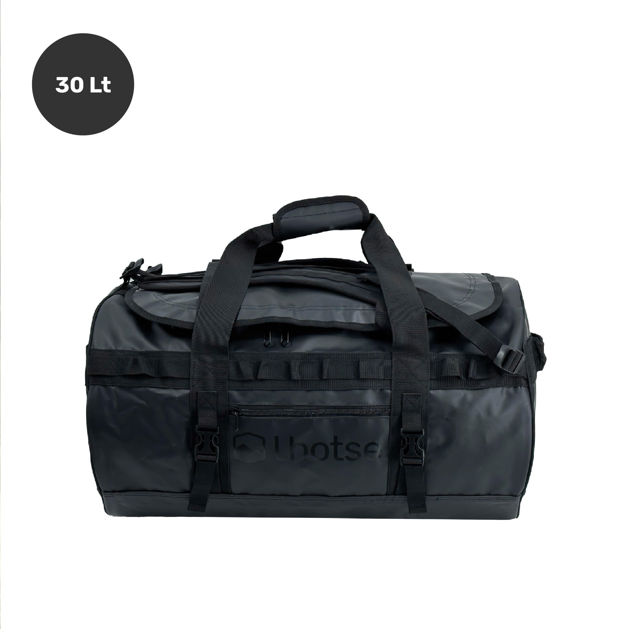 Lhotse Bolso Duffel Impermeable 30L Negro - vista frontal