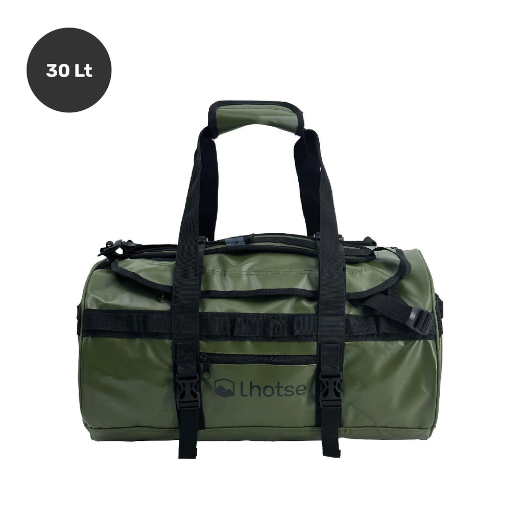 Lhotse Bolso Duffel Impermeable 30L Verde - vista frontal