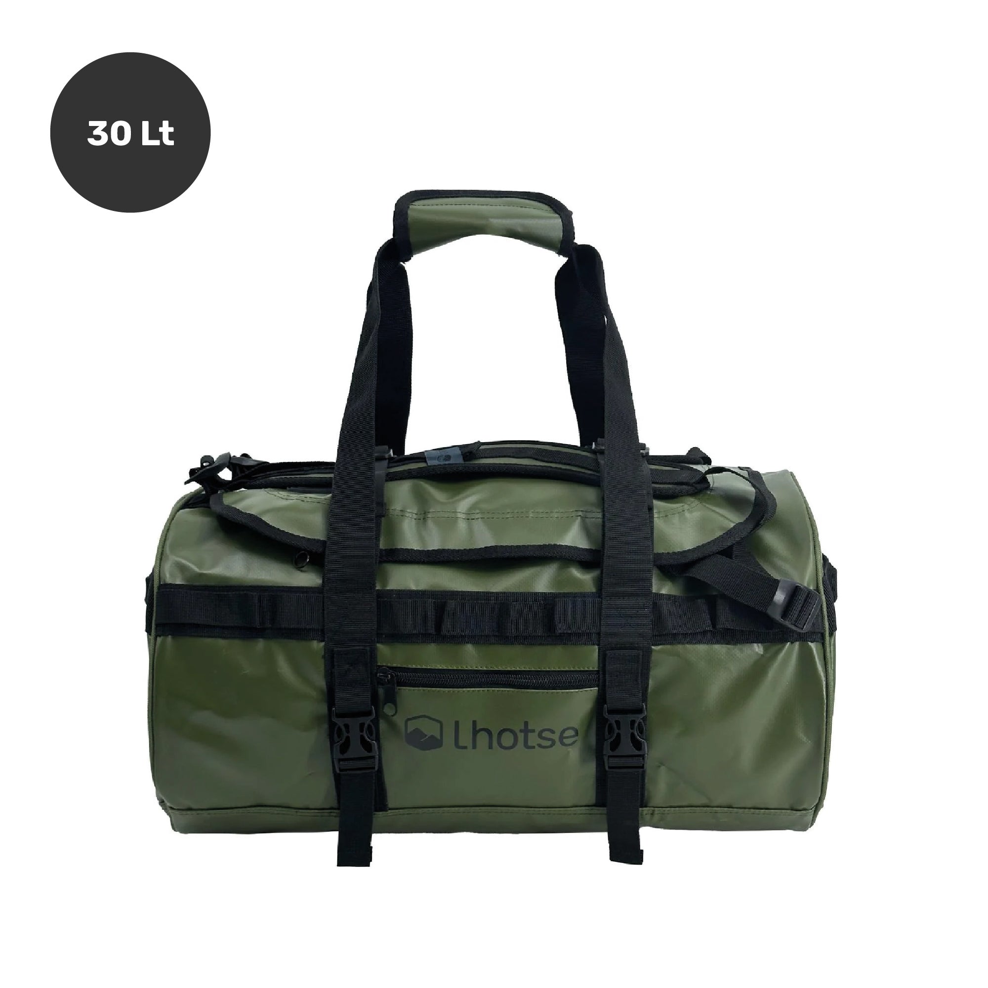 Lhotse Bolso Duffel Impermeable 30L Verde - vista frontal