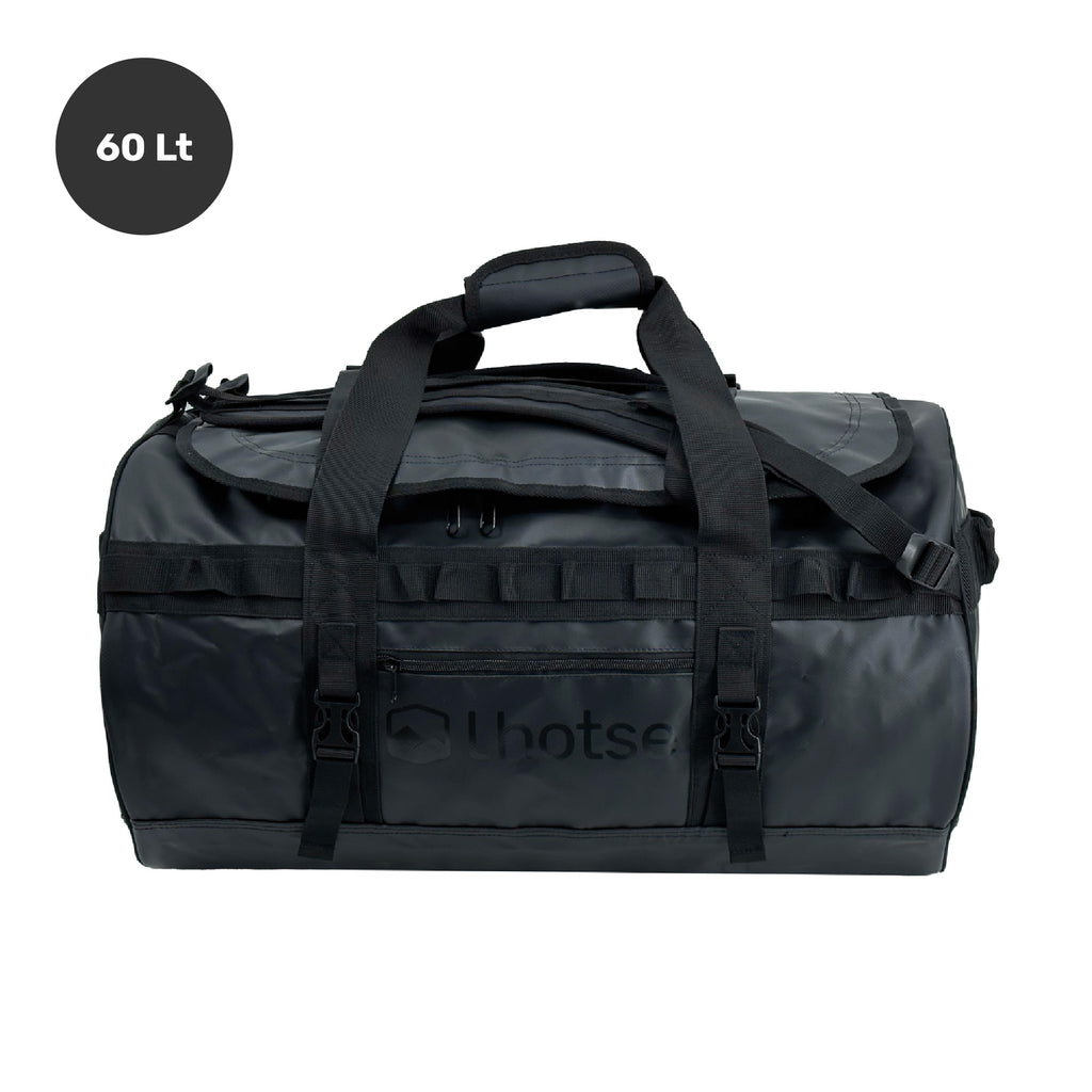 Lhotse Bolso Duffel Impermeable 60L Negro - vista frontal