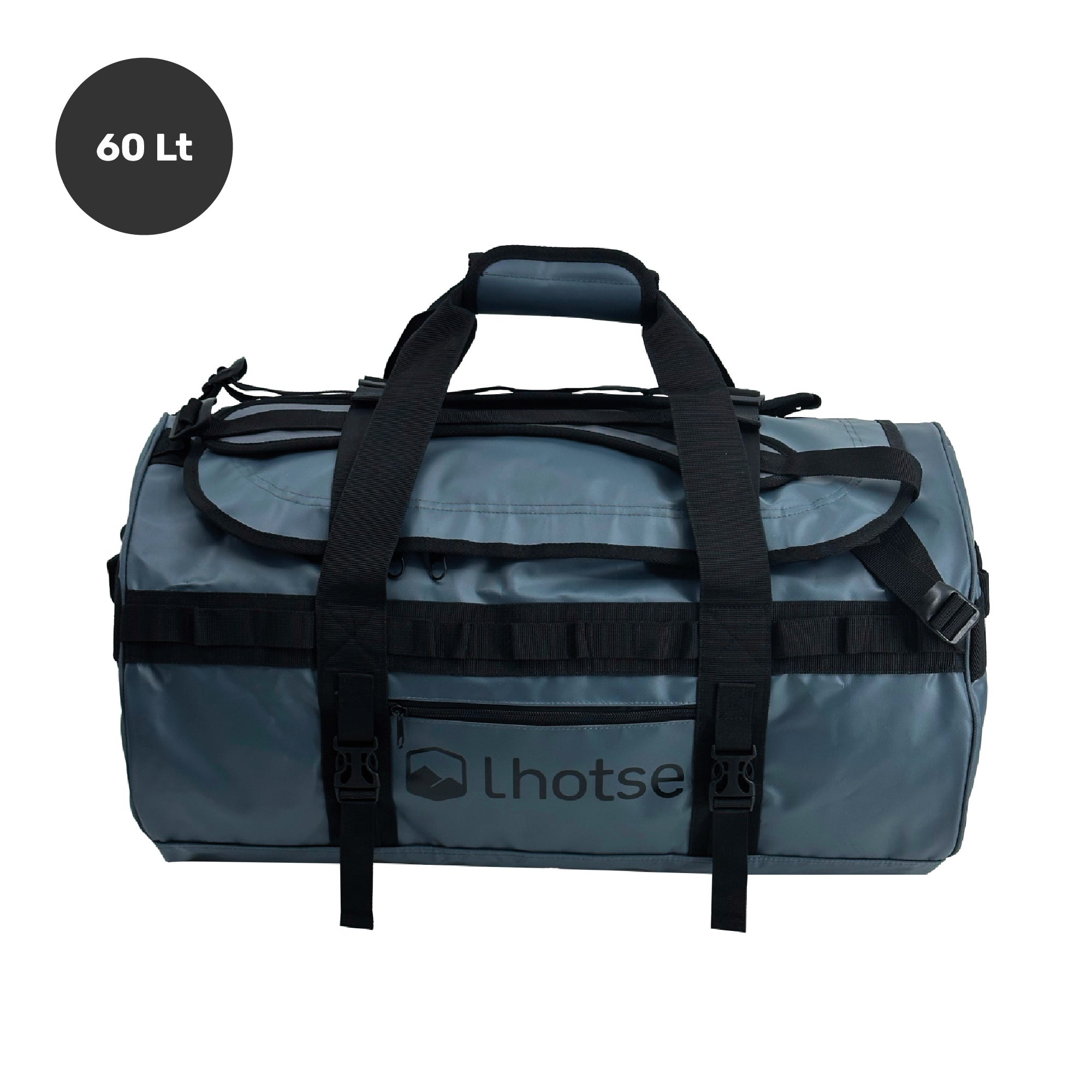 Lhotse Bolso Duffel Impermeable 60L Azul - vista frontal