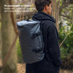 Lhotse Bolso Duffel Impermeable 60L Azul convertible mochila correas outdoor - lifestyle