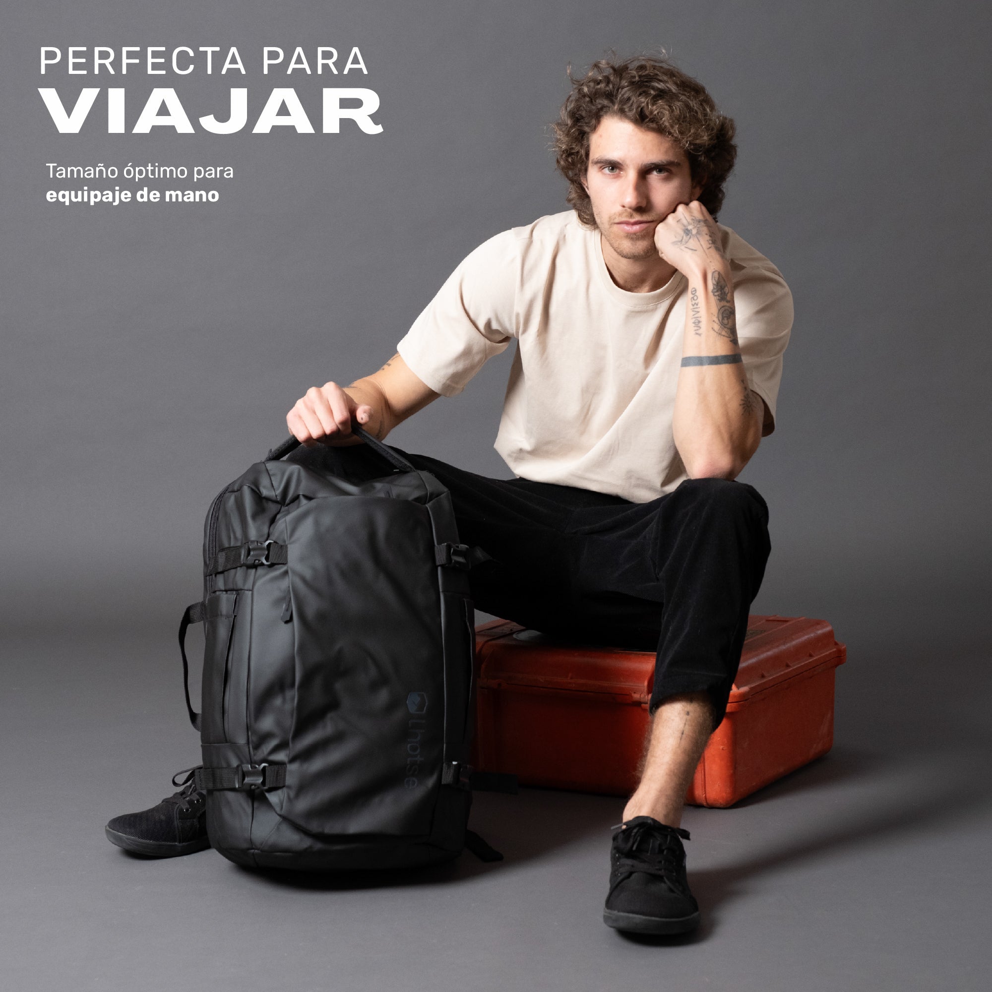Mochila Viaje impermeable Notebook 17,3"Broadpeak 40L Lhotse