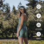 The Top: Biker Short Dhara + Peto Deportivo Kalo Verde
