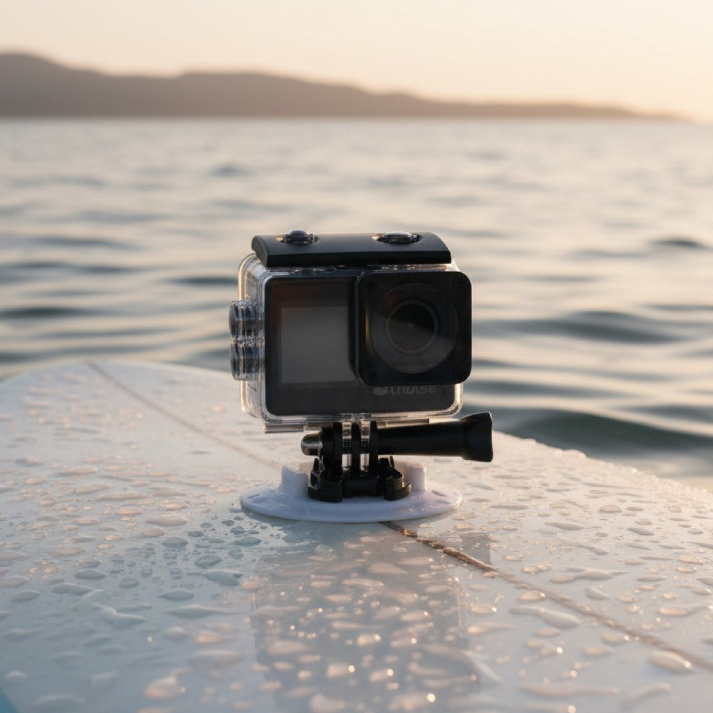 Lhotse Cámara de Acción Xplore 4K en agua atardecer outdoor - lifestyle