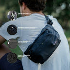 Lhotse Banano Impermeable en uso correa ajustable crossbody - lifestyle