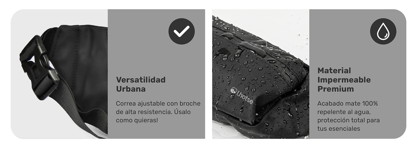 Banano Lhotse Impermeable Negro