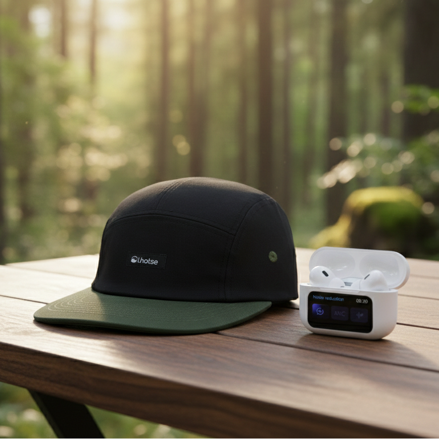 The Top: Audífonos TWS Pantalla Touch ANC RMPLUS + Jockey Ride Algodón