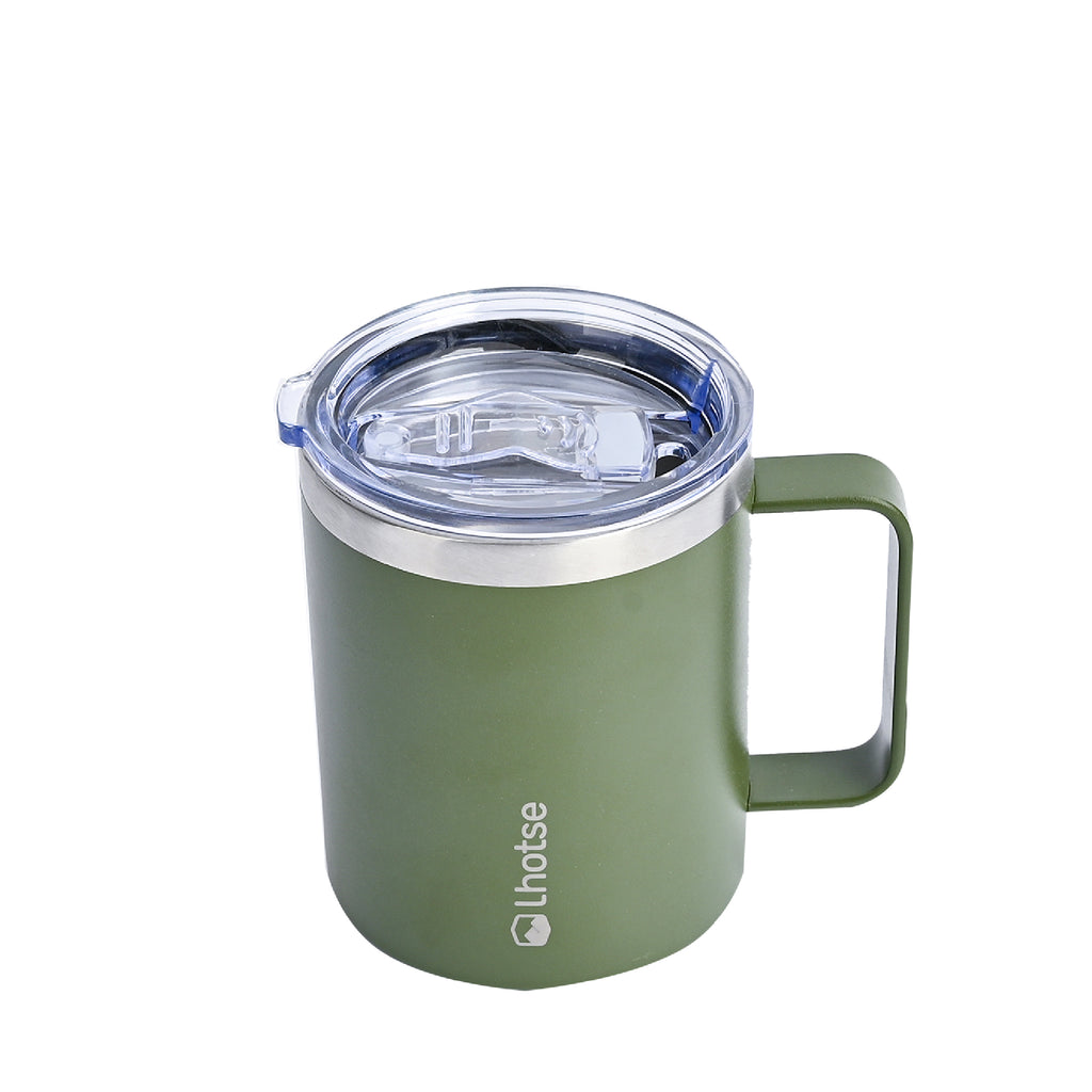 Verde · Taza Térmica Insulada Camping 350ml