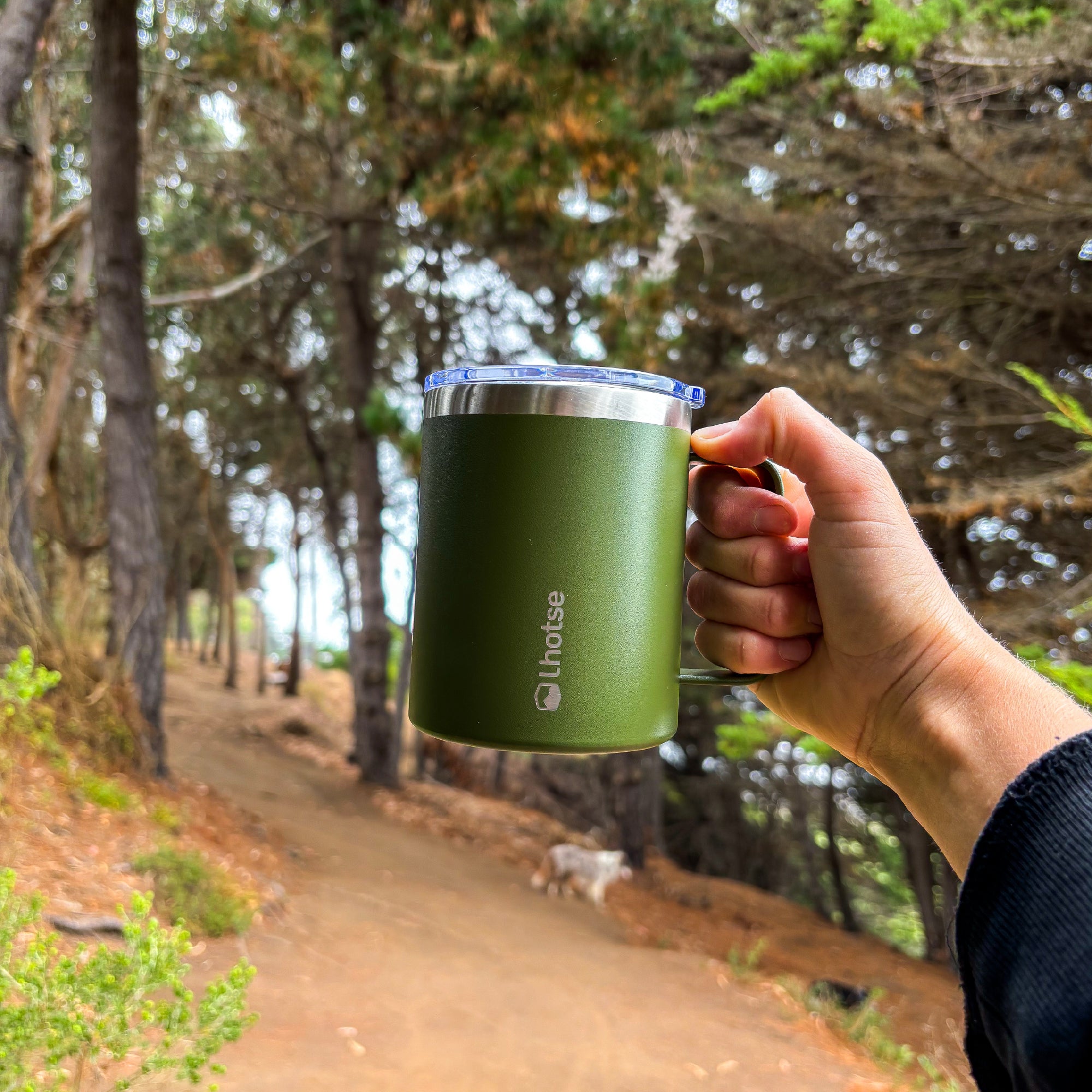 Verde · Taza Térmica Insulada Camping 350ml