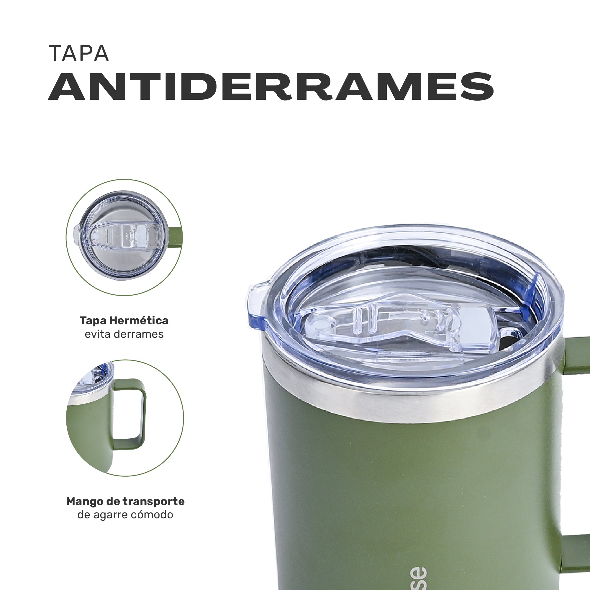 Taza Camping 350ml Verde - imagen 4