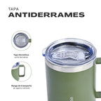 Verde · Taza Térmica Insulada Camping 350ml