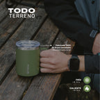 Verde · Taza Térmica Insulada Camping 350ml