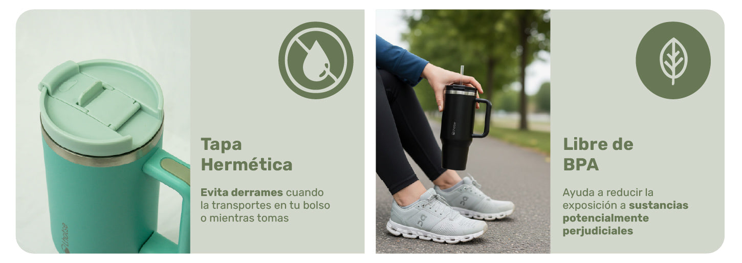 Vaso Térmico Tumbler 1180ml Acero Inoxidable con Tapa Lhotse