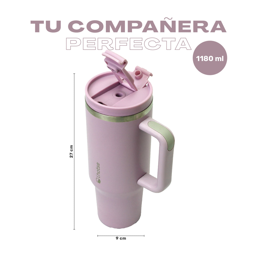 Lhotse Vaso Tumbler 1180ml Lila tu compañera vida activa - detalle