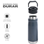Lhotse Botella Térmica Adventure 650ml Negro diseñado para durar acero inoxidable - detalle