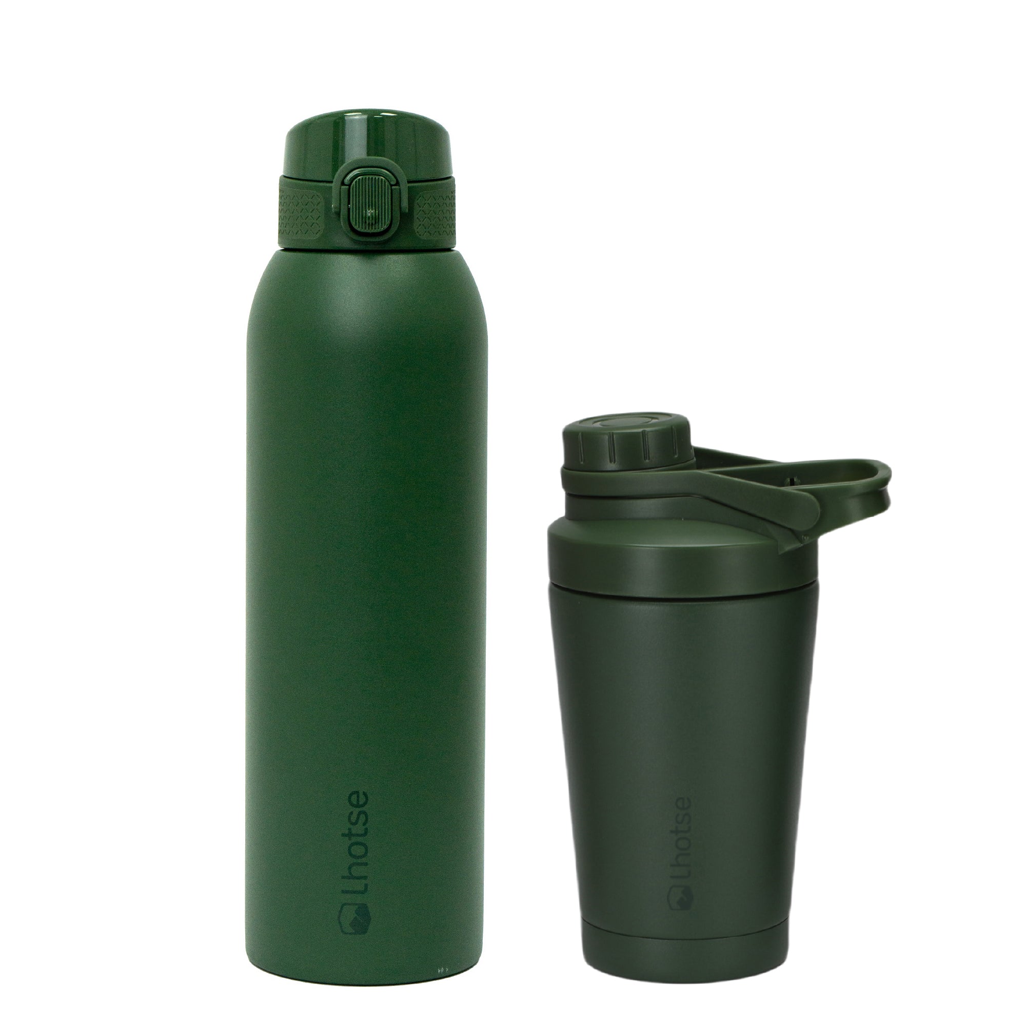 Shaker Vaso Proteina + Botella Térmica Hydrocore Verde