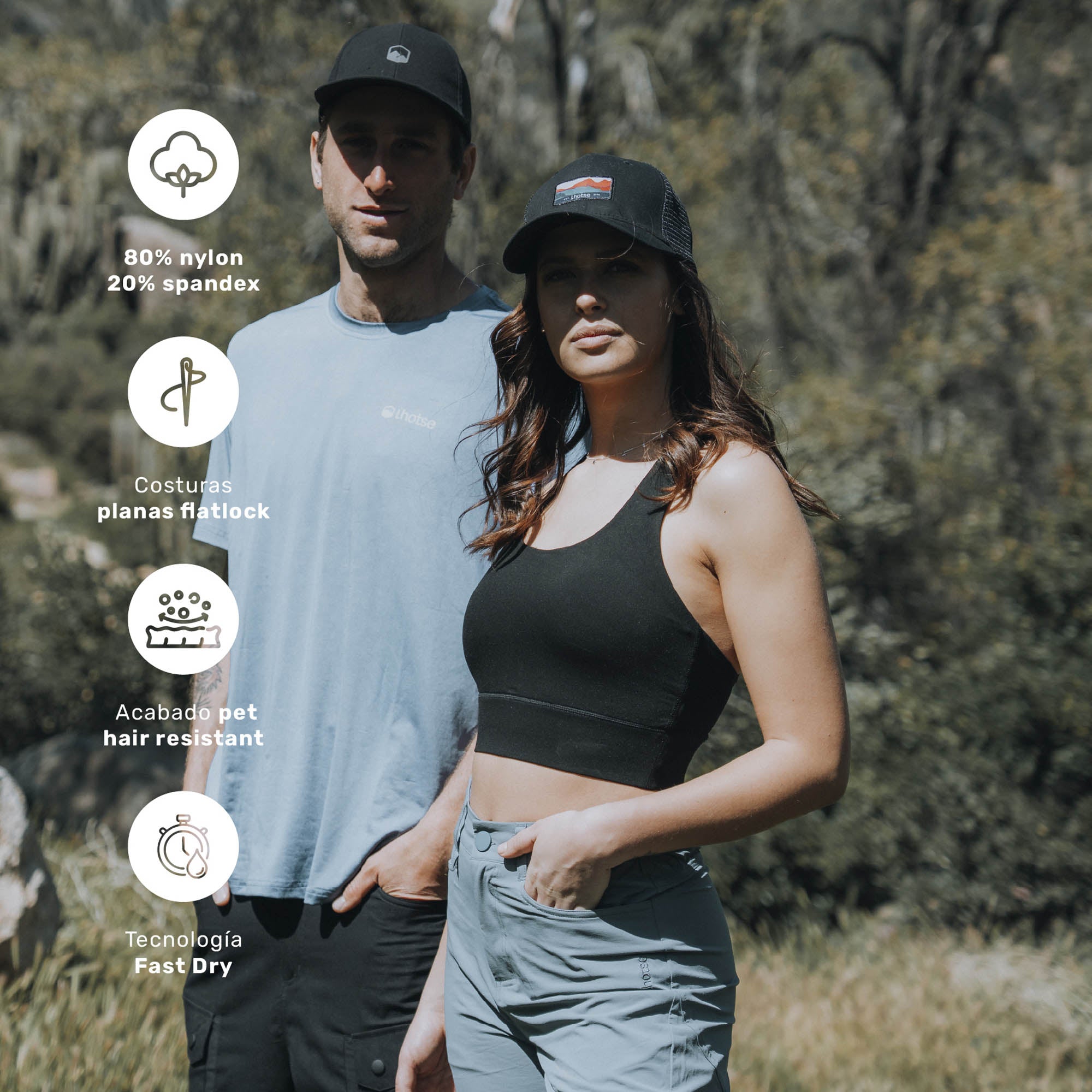 The Top: Biker Short Dhara + Peto Deportivo Kalo Negro