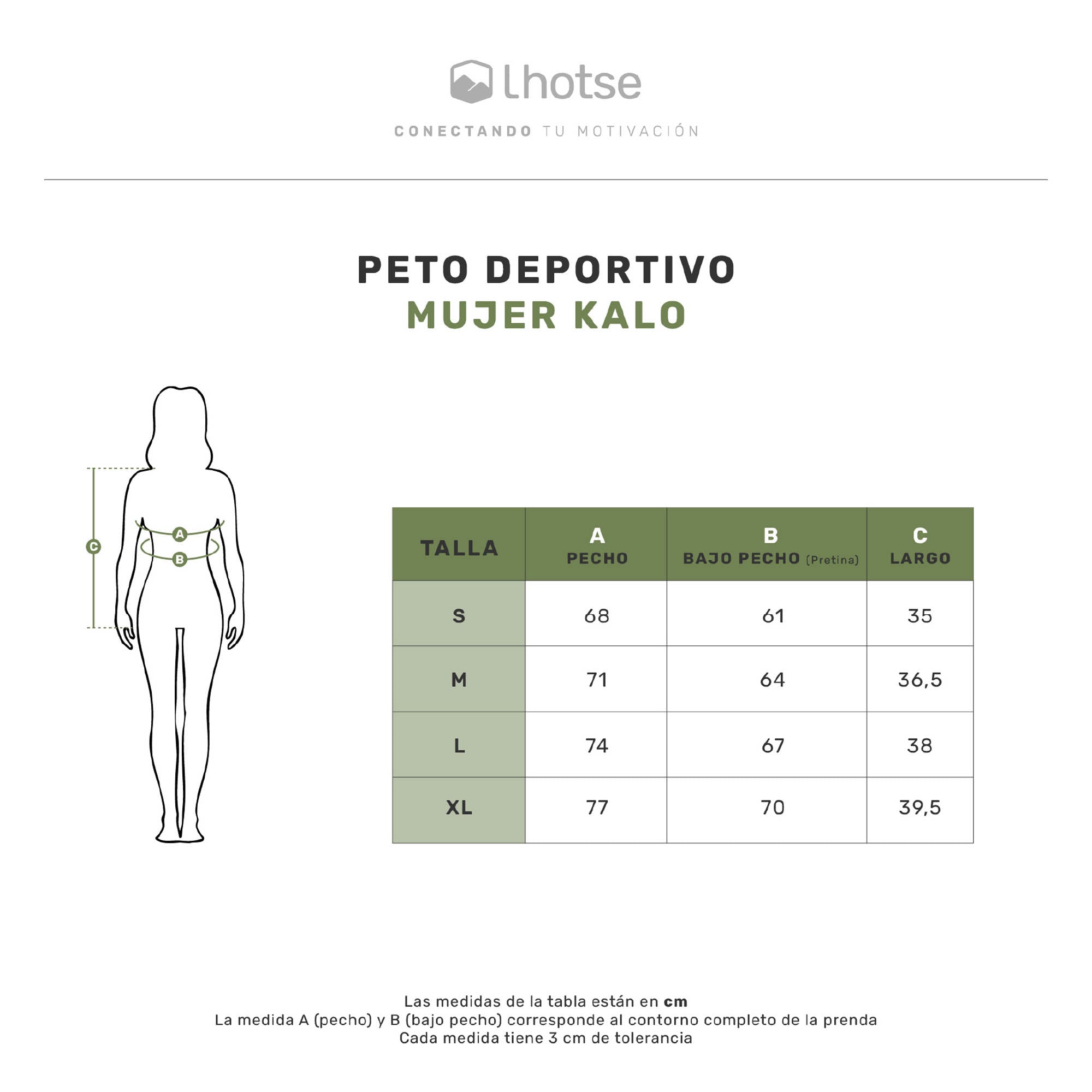 The Top: Biker Short Dhara + Peto Deportivo Kalo Negro
