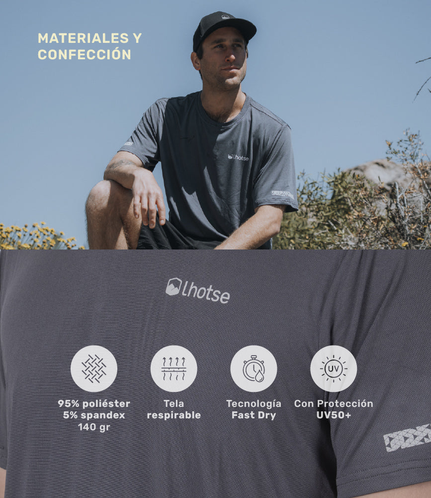 Polera Hombre Deportiva Manga Corta Boyak DryCool Lhotse