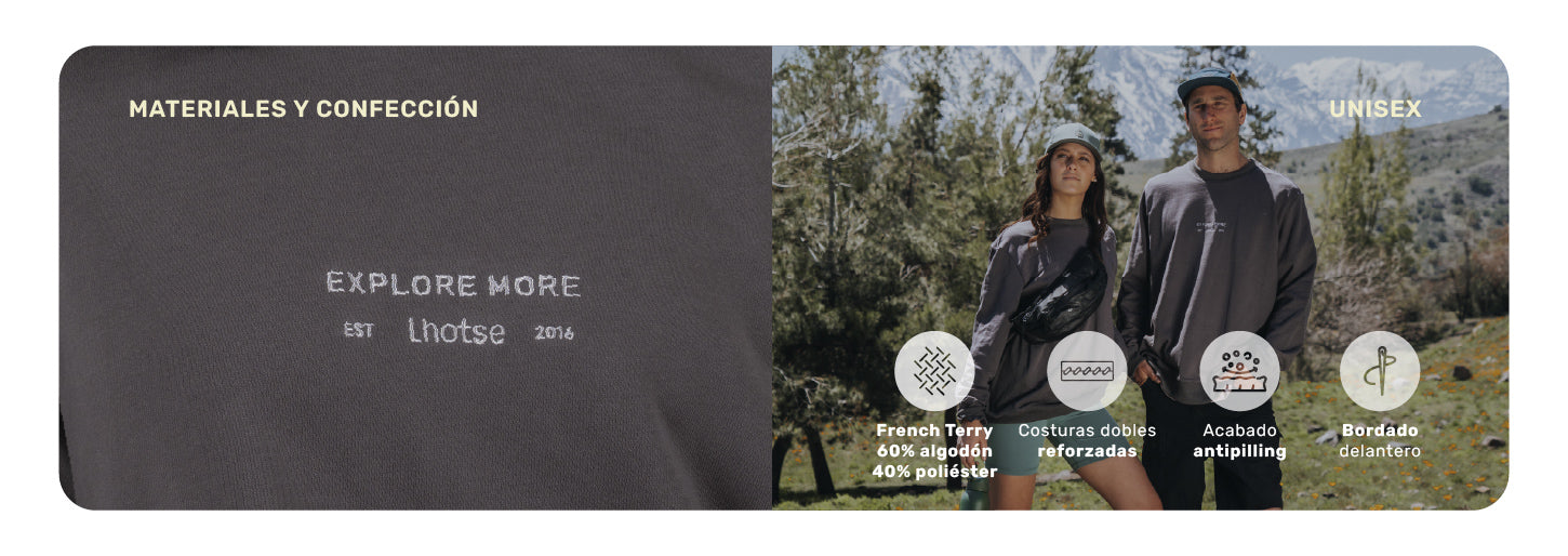 Polerón Unisex Sweatshirt Origin Lhotse