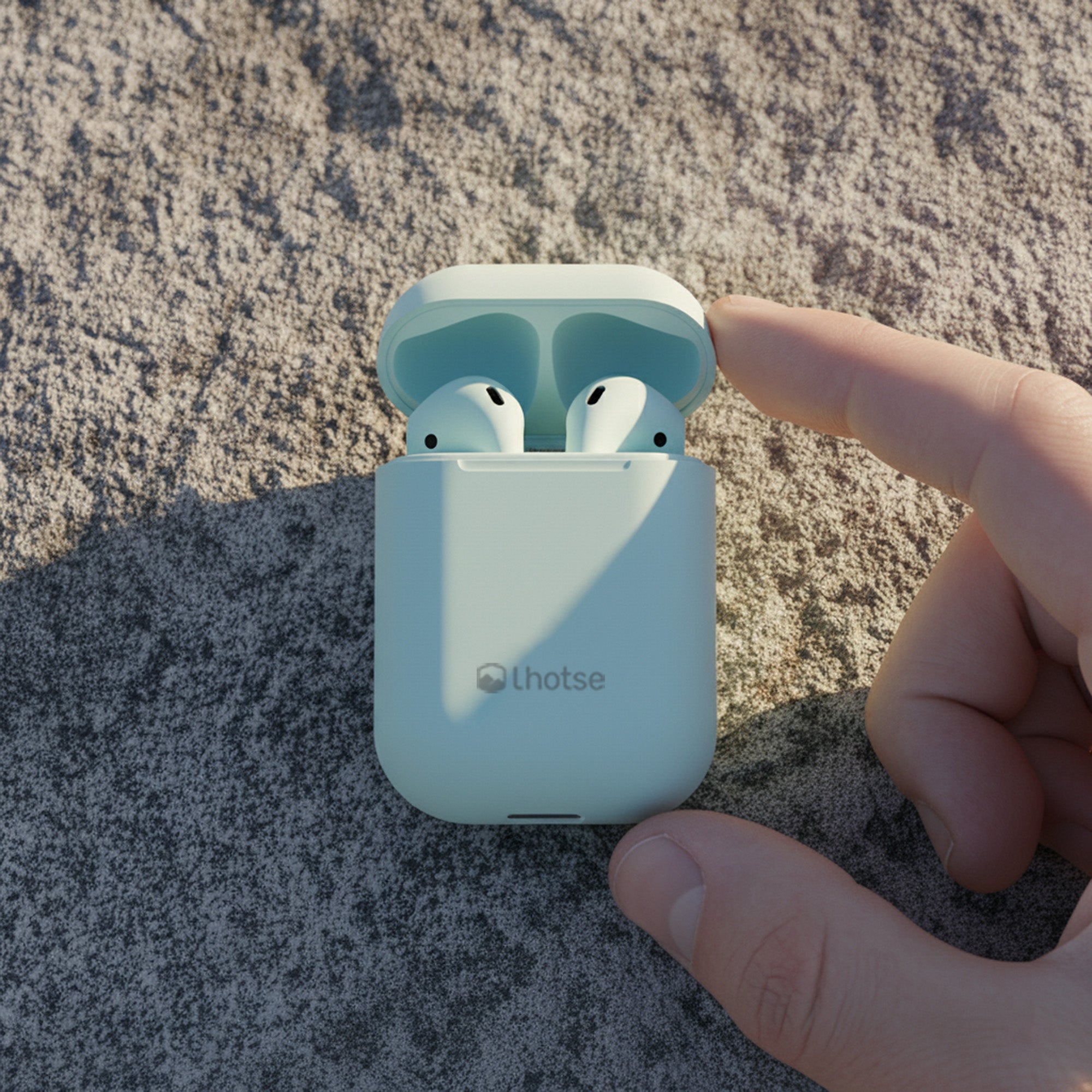Audífonos Lhotse Bluetooth Inalámbrico Rm12 Celeste