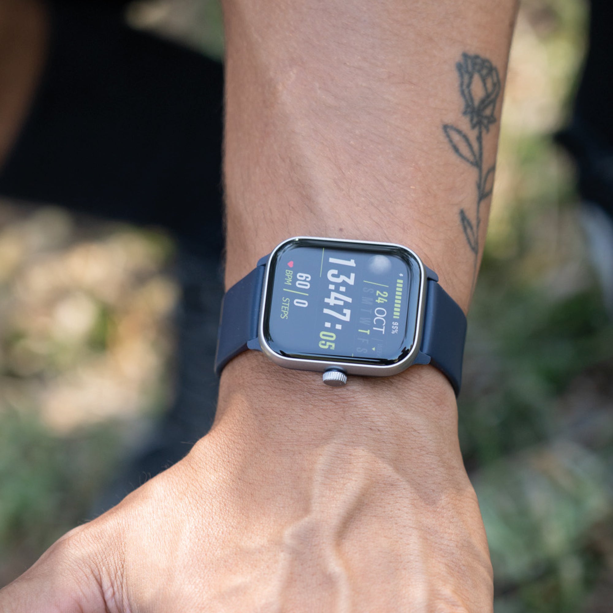 Azul · Reloj Smartwatch Music Rhythm X10 41mm
