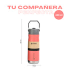 Lhotse Botella Térmica Adventure 650ml Rosa tu compañera vida activa - detalle