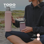 Lhotse Termo Líquido Classic 1.3L Rosa todo terreno outdoor - lifestyle