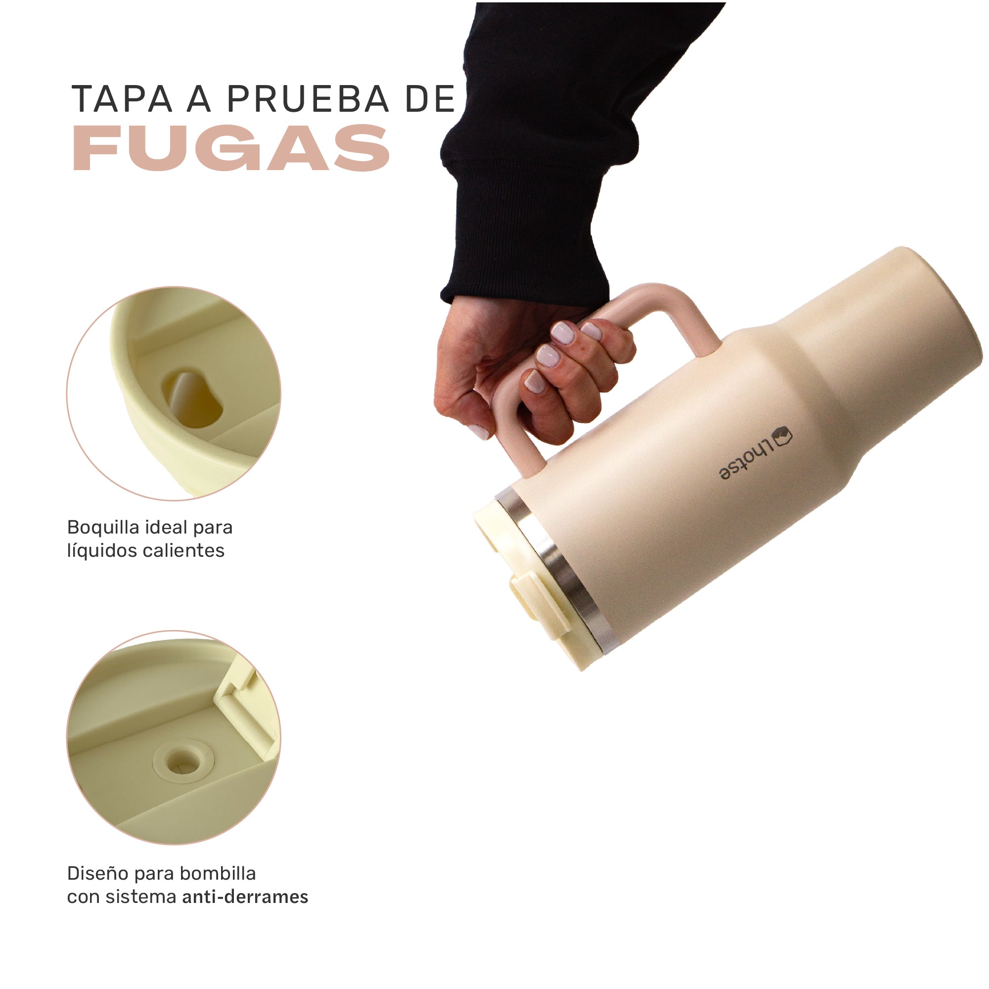 Vaso Térmico Tumbler 1180ml Acero Inoxidable con Tapa Lhotse