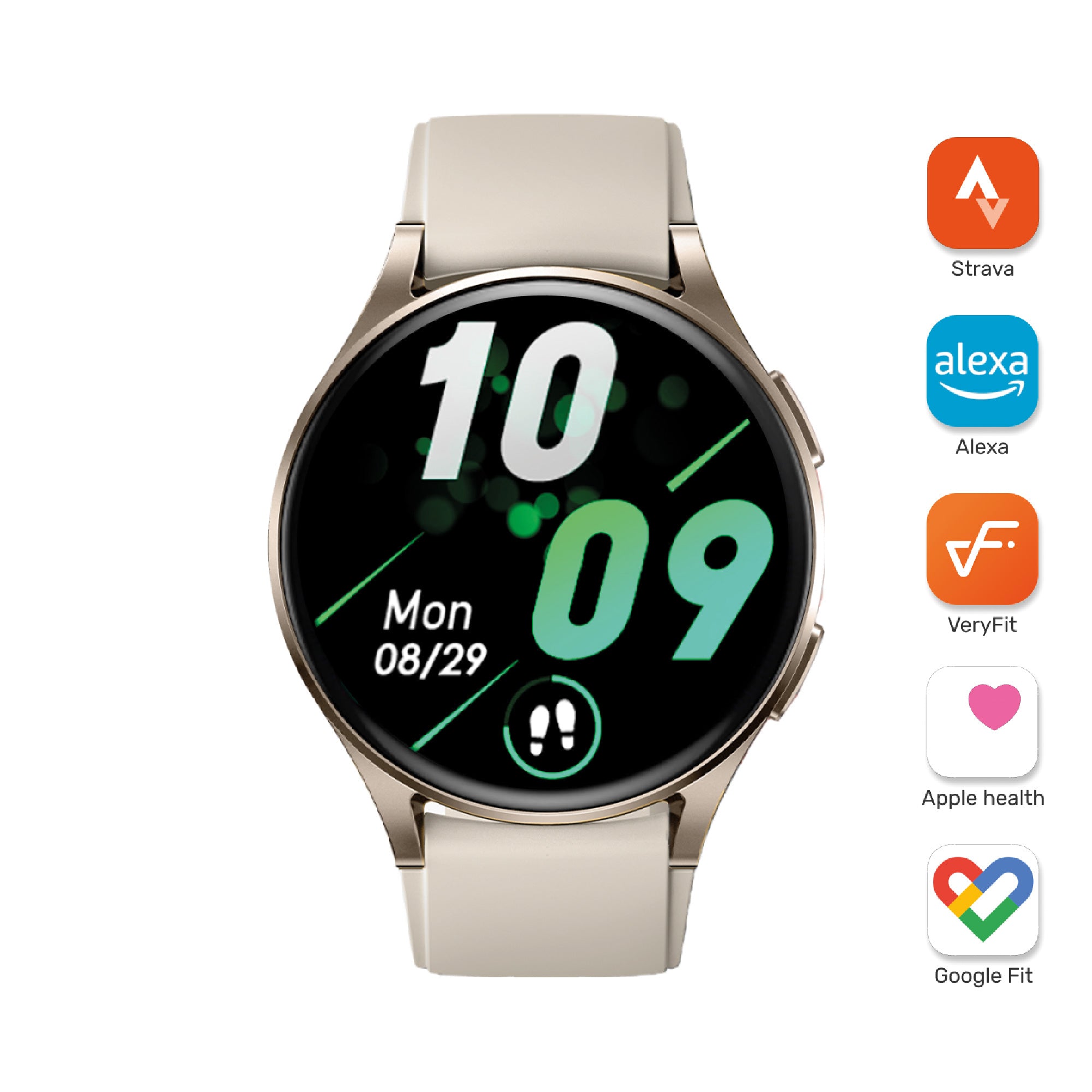 Reloj Smartwatch Lhotse Vibe 05 GPS Cream 42mm
