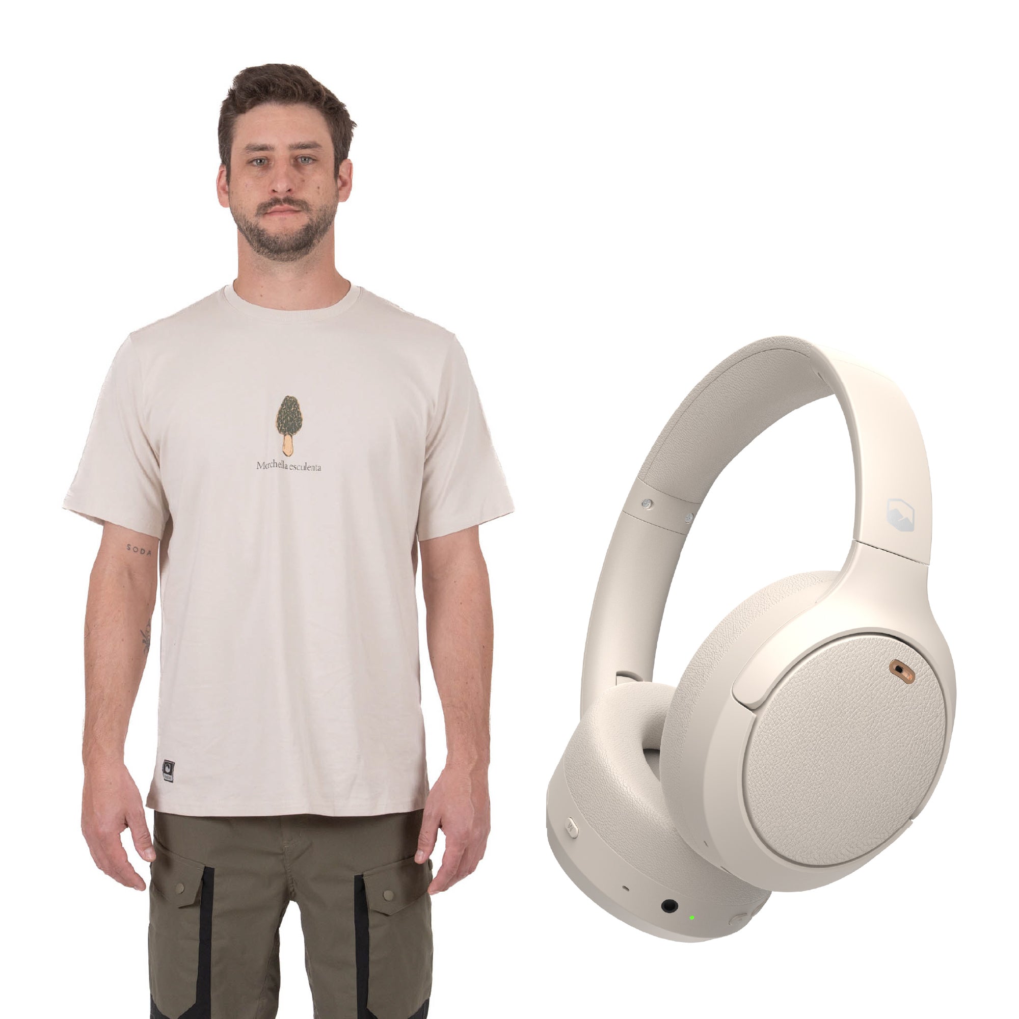 The Top: Polera Manga Corta Fungi + Audífonos Beatmaster