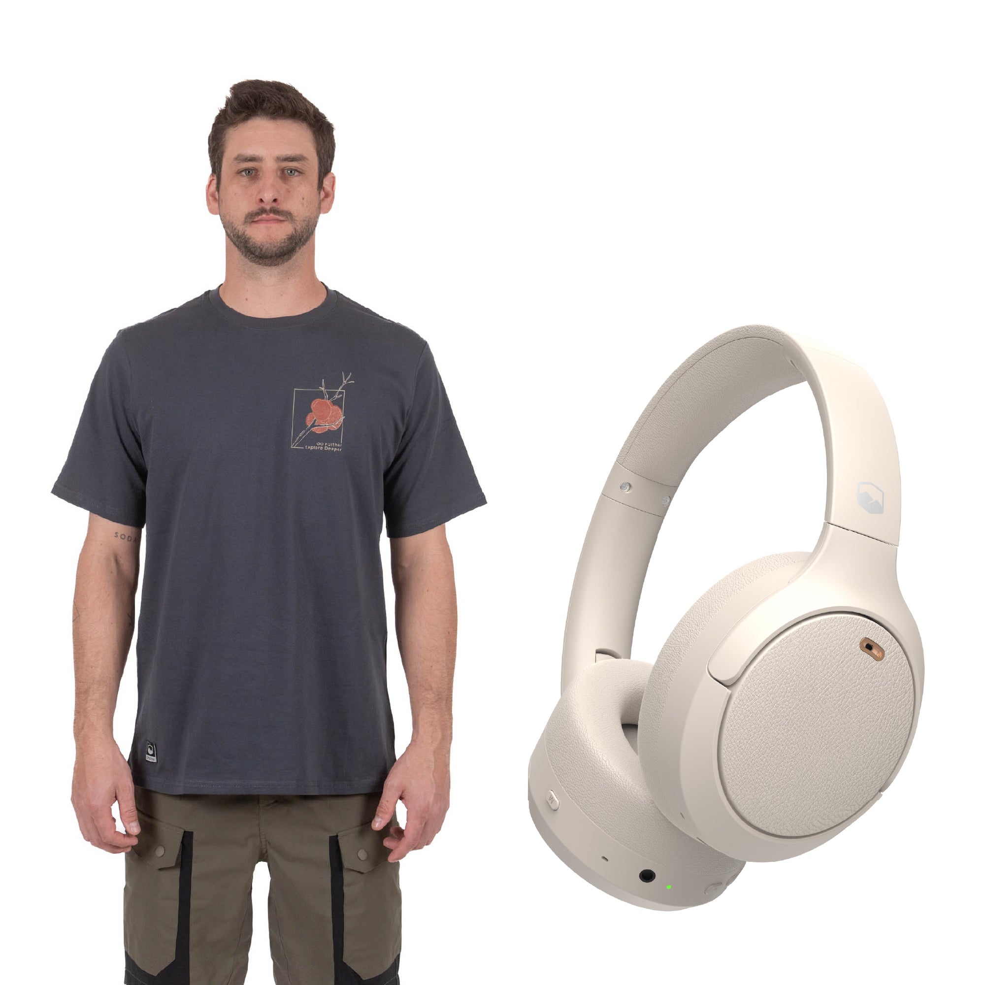 The Top: Polera Manga Corta Fungi + Audífonos Beatmaster