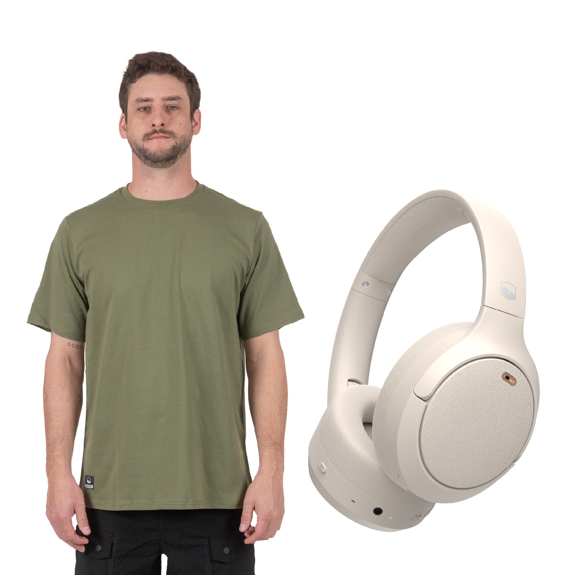 The Top: Polera Manga Corta Fungi + Audífonos Beatmaster