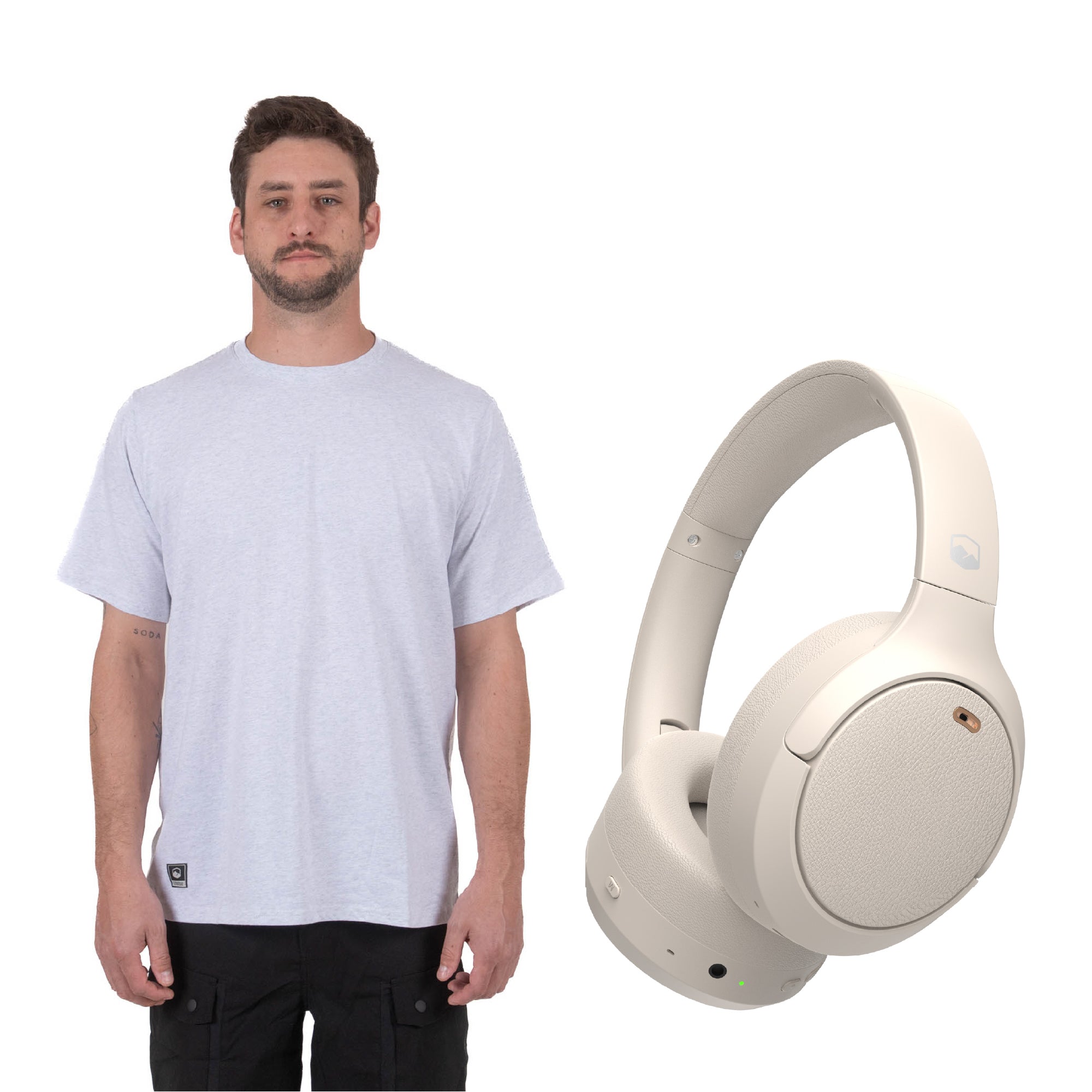 The Top: Polera Manga Corta Fungi + Audífonos Beatmaster