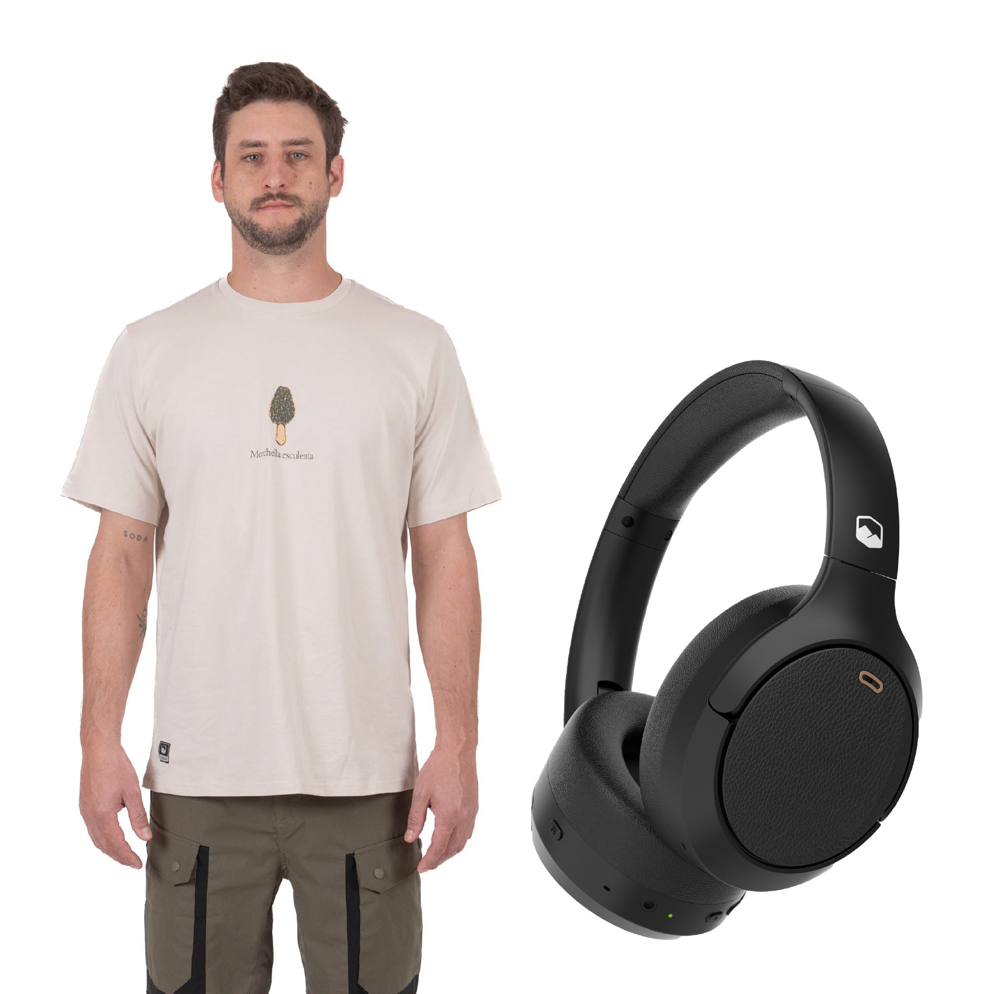 The Top: Polera Manga Corta Fungi + Audífonos Beatmaster