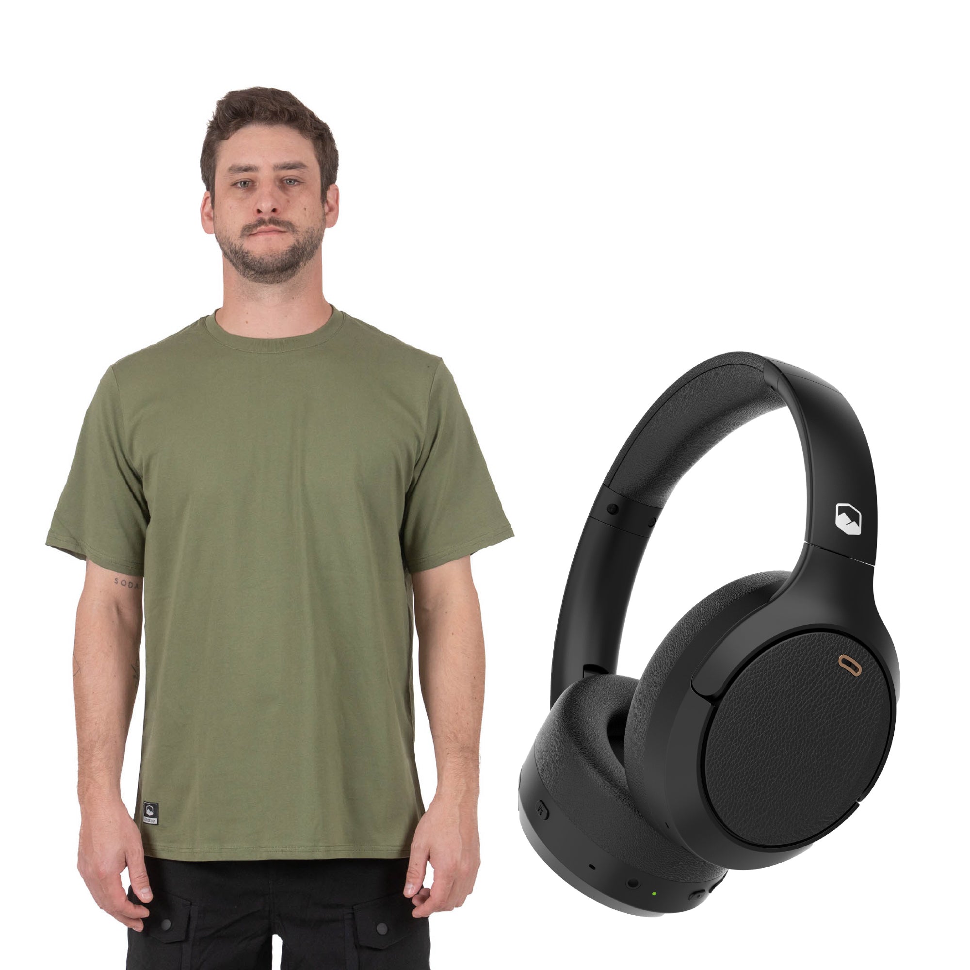 The Top: Polera Manga Corta Fungi + Audífonos Beatmaster