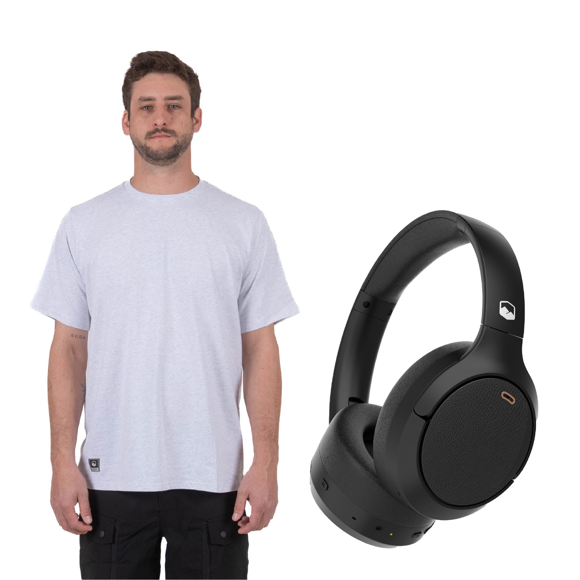 The Top: Polera Manga Corta Fungi + Audífonos Beatmaster