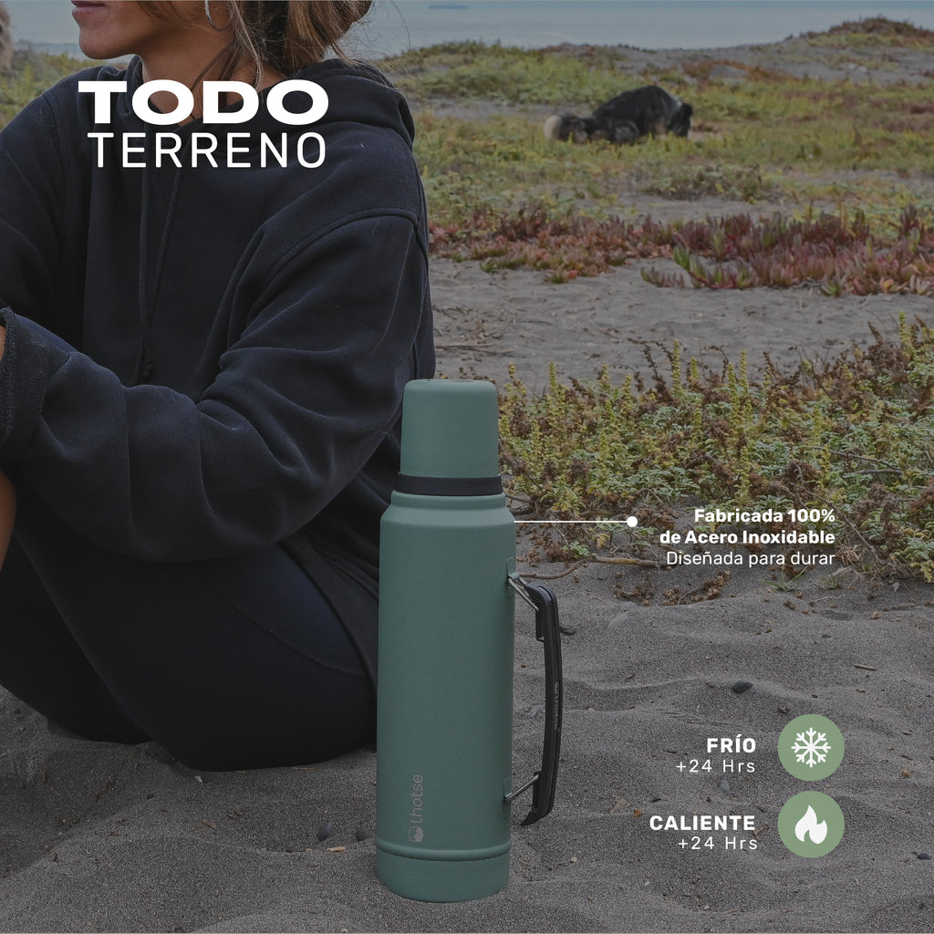 Lhotse Termo Líquido Classic 1.3L Verde todo terreno outdoor - lifestyle