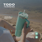 Lhotse Vaso Tumbler 1180ml Verde claro todo terreno outdoor - lifestyle