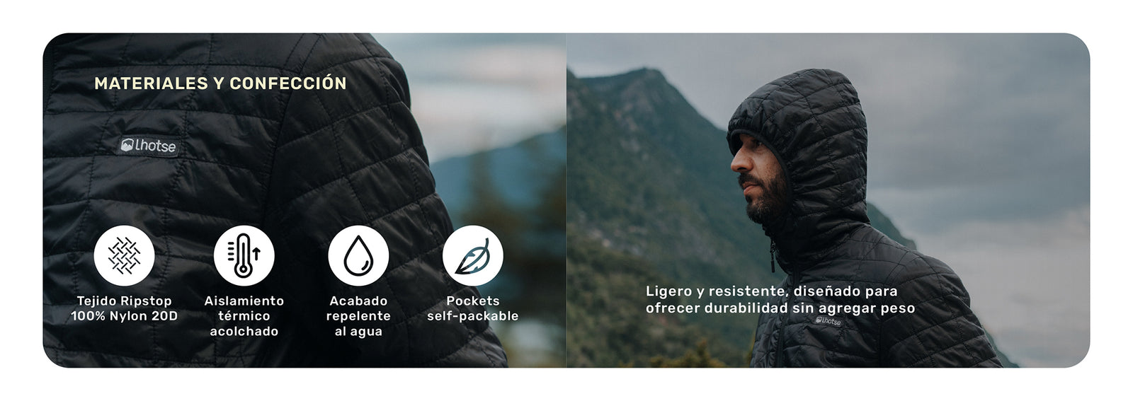 Chaqueta Parka Hombre Nuptse Lhotse