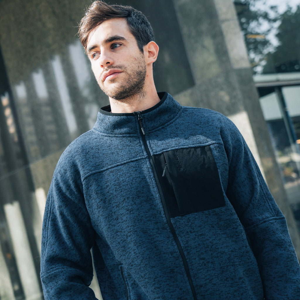 Azul · Polar Hombre Tejido Térmico Anti-peeling Middle Lhotse